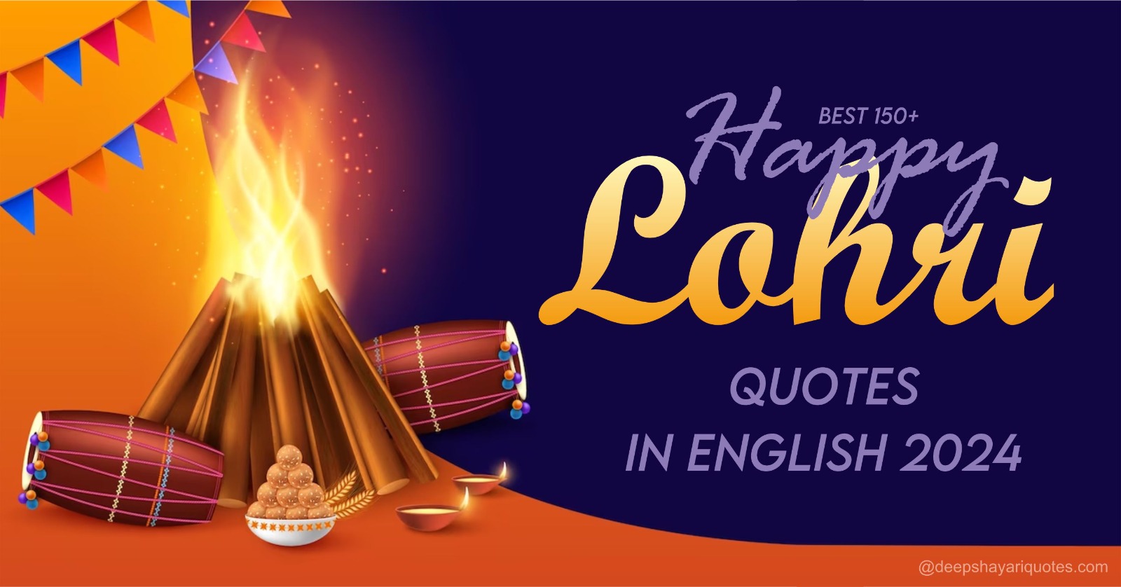 Best 150+ Happy Lohri Qutoes in English 2024